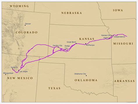 Future of MAP and its potential impact on project management Map Of The Santa Fe Trail